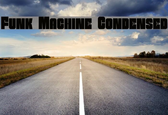 Funk Machine Condensed Font examples