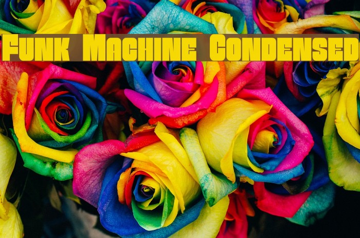 Funk Machine Condensed Font examples