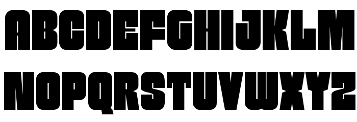 Funk Machine Condensed Font LOWERCASE
