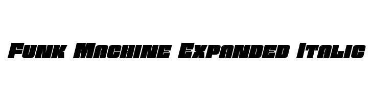 Funk Machine Expanded Italic  नि: शुल्क फ़ॉन्ट्स डाउनलोड