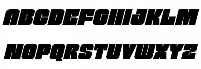 Funk Machine Expanded Italic フォント 大文字