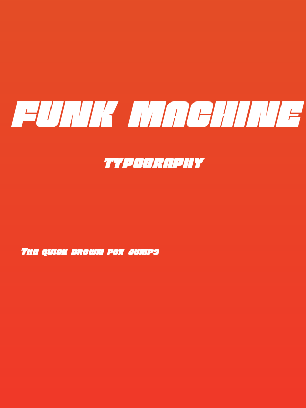 Funk Machine Expanded Italic Poster