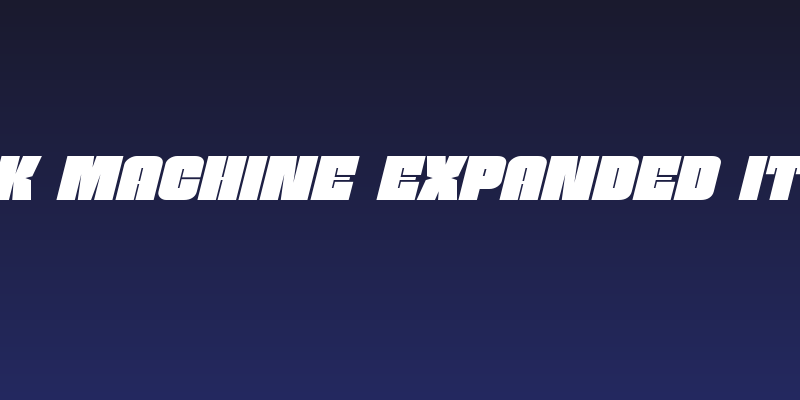 Funk Machine Expanded Italic Social Header
