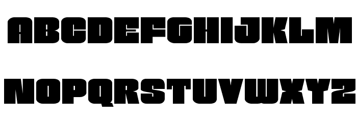 Funk Machine Expanded Font LOWERCASE