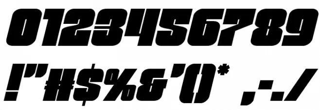 Funk Machine Italic Font OTHER CHARS