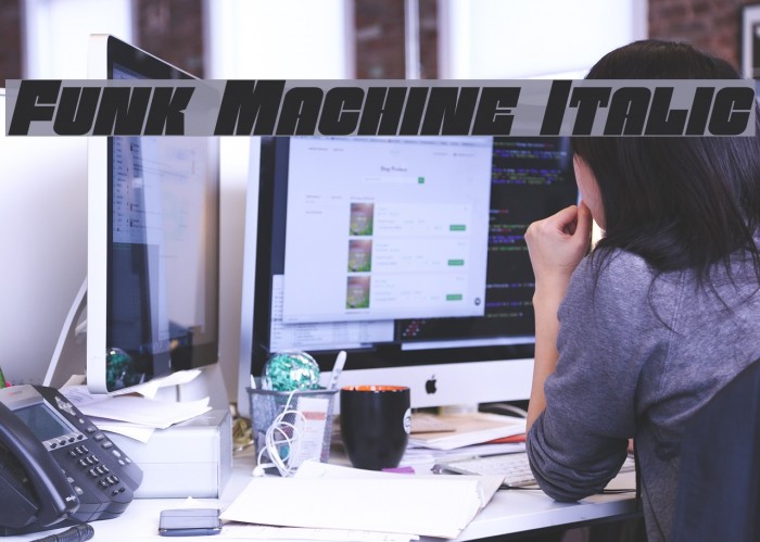 Funk Machine Italic Example 2