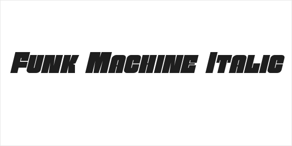 Funk Machine Italic Logo