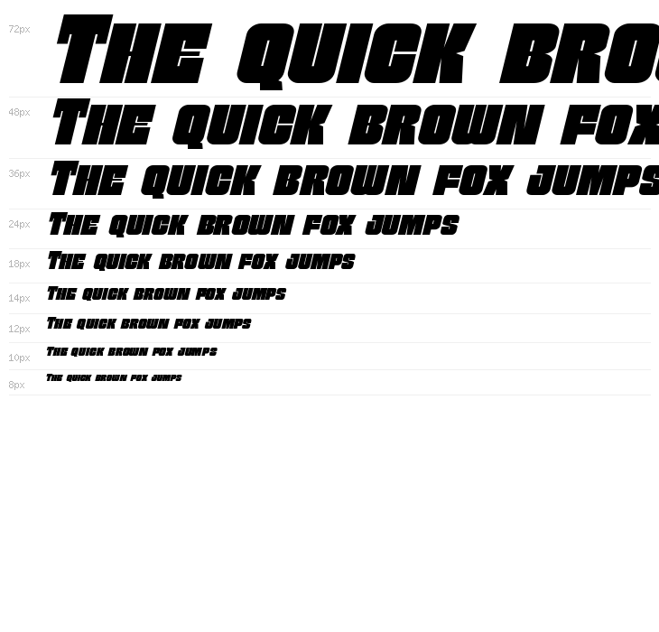 Funk Machine Italic Waterfall