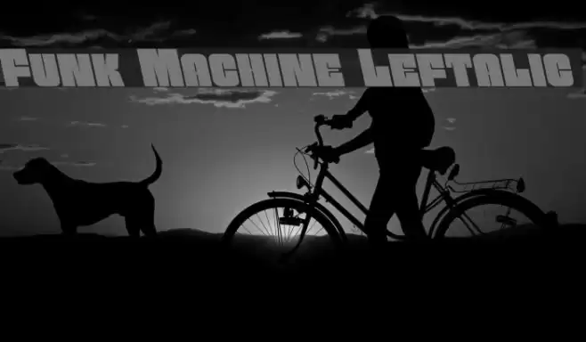 Funk Machine Leftalic फ़ॉन्ट examples