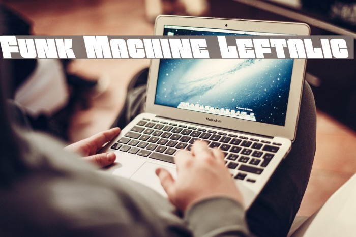 Funk Machine Leftalic फ़ॉन्ट examples