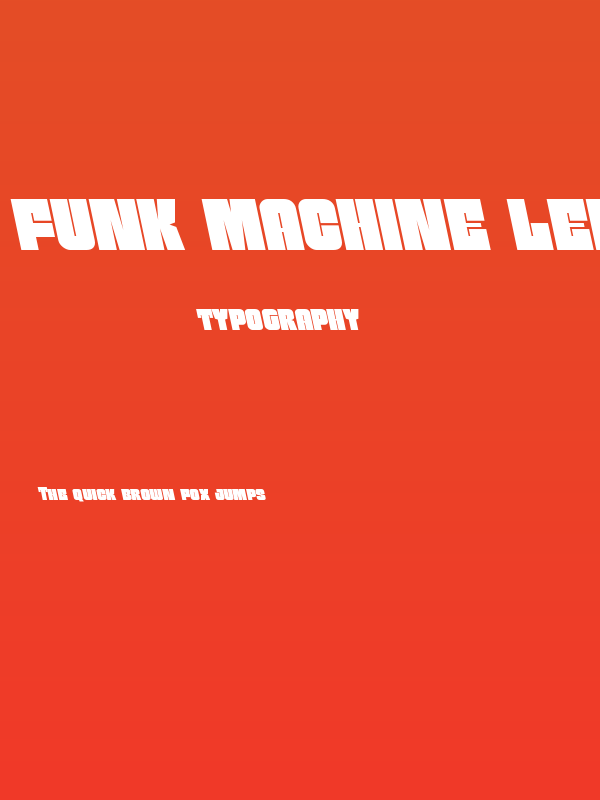 Funk Machine Leftalic Poster