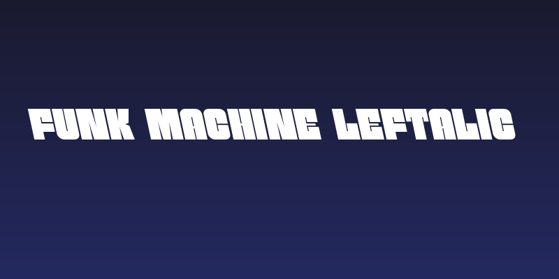 Funk Machine Leftalic Social Header