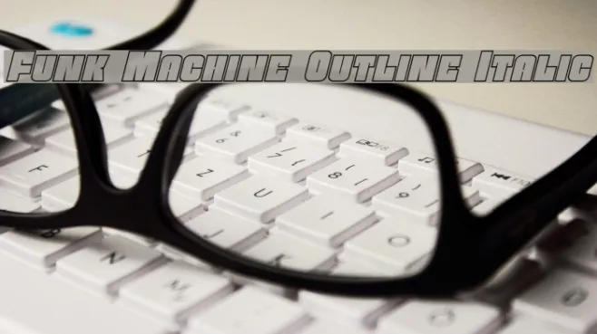 Funk Machine Outline Italic Example 2