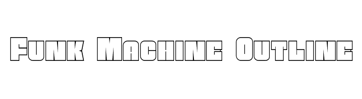 Funk Machine Outline Font