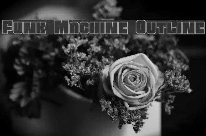 Funk Machine Outline Font examples