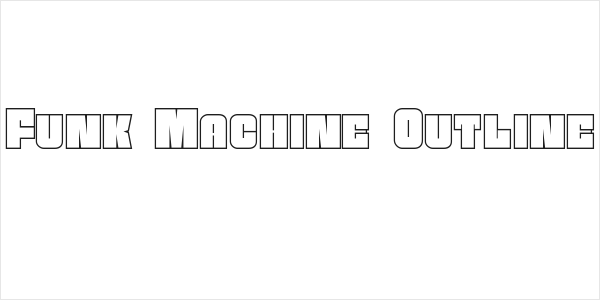 Funk Machine Outline Logo