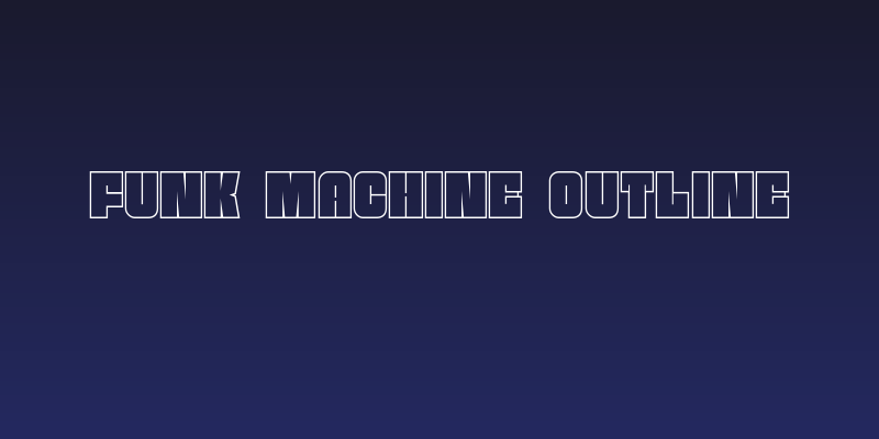 Funk Machine Outline Social Header