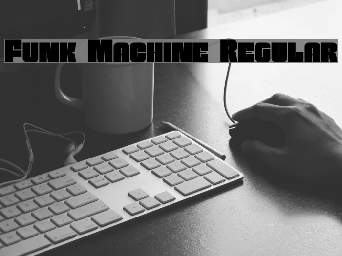 Funk Machine Regular Font examples
