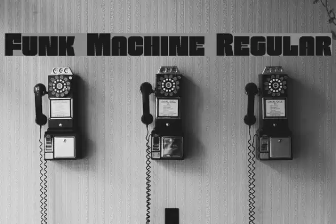 Funk Machine Regular Font examples