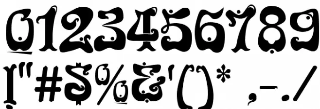Funk Regular Font OTHER CHARS