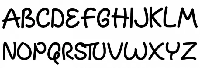 Funkids Schriftart Groß