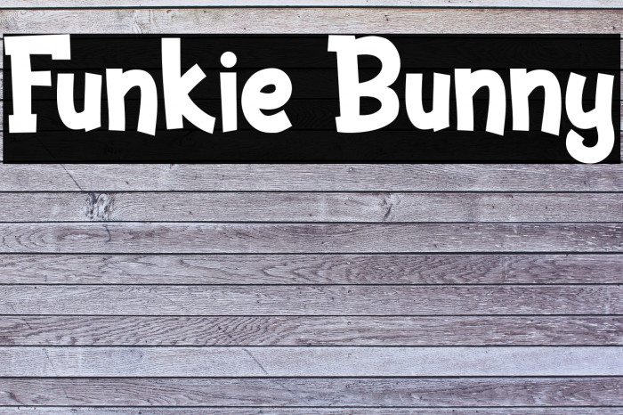 Funkie Bunny Font examples