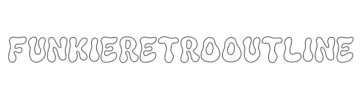 Funkie Retro Outline  Fuentes Gratis Descargar