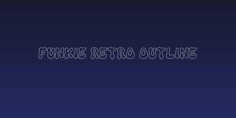 Funkie Retro Outline Social Header
