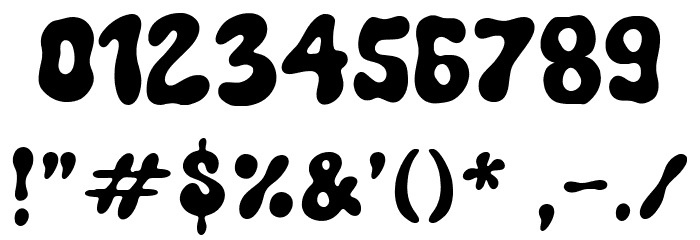 Funkie Retro Font OTHER CHARS