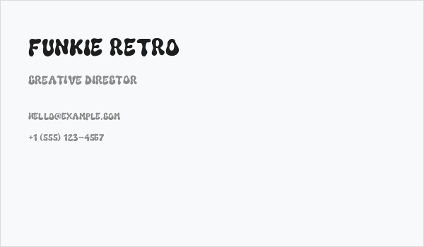 Funkie Retro Business Card