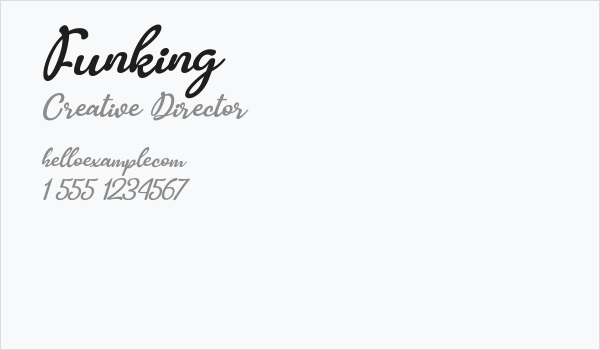 Funking Business Card