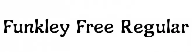 Funkley Free Regular  Скачать бесплатные шрифты