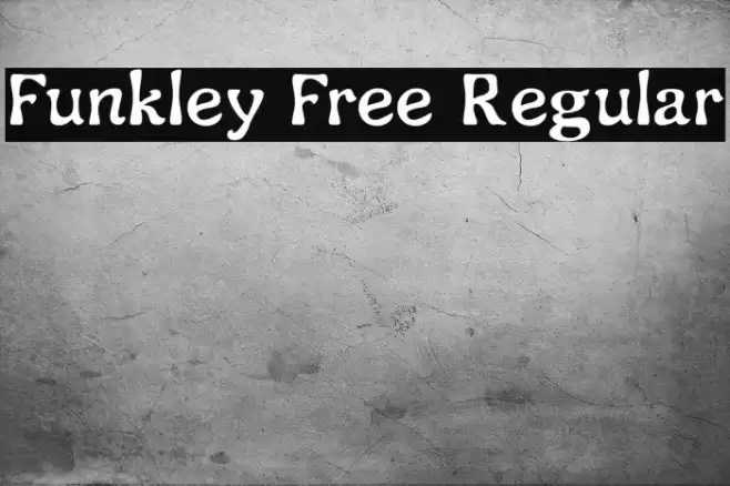 Funkley Free Regular Font examples
