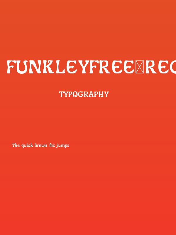 FunkleyFree-Regular Poster