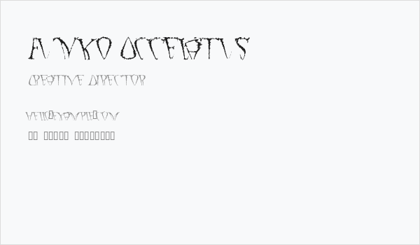 Funko Occelatus Business Card