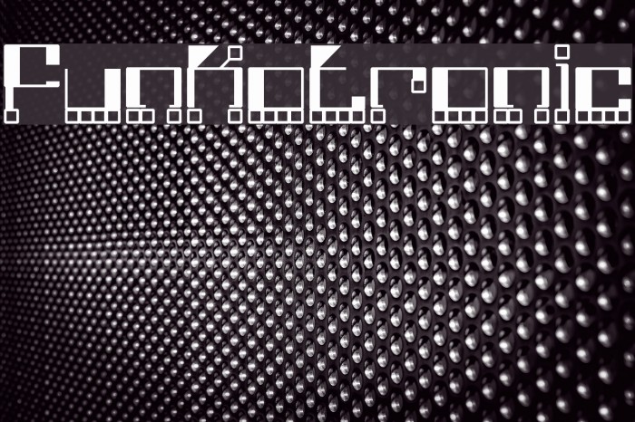 Funkotronic Font examples