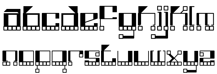 Funkotronic Font LOWERCASE