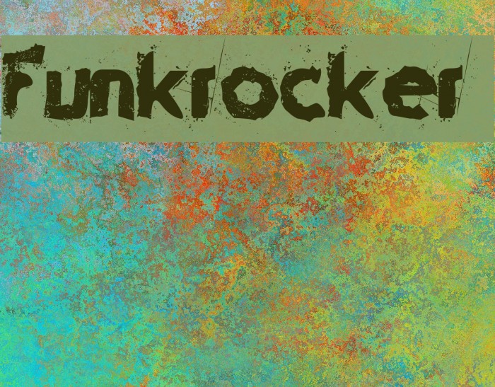 Funkrocker Font examples