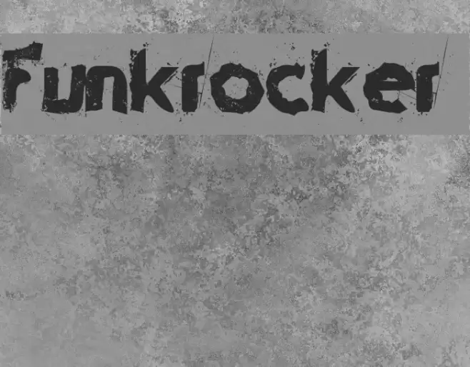 Funkrocker फ़ॉन्ट examples