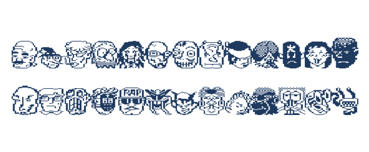 Funky Beheadz Irregular Lowercase