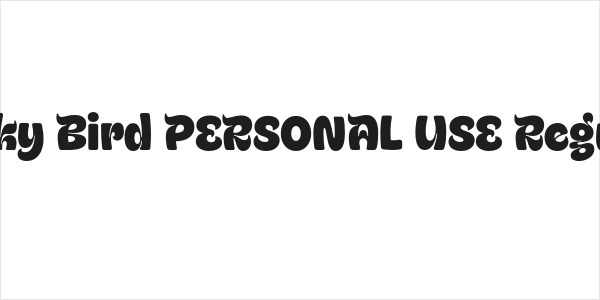 Funky Bird PERSONAL USE Regular Logo