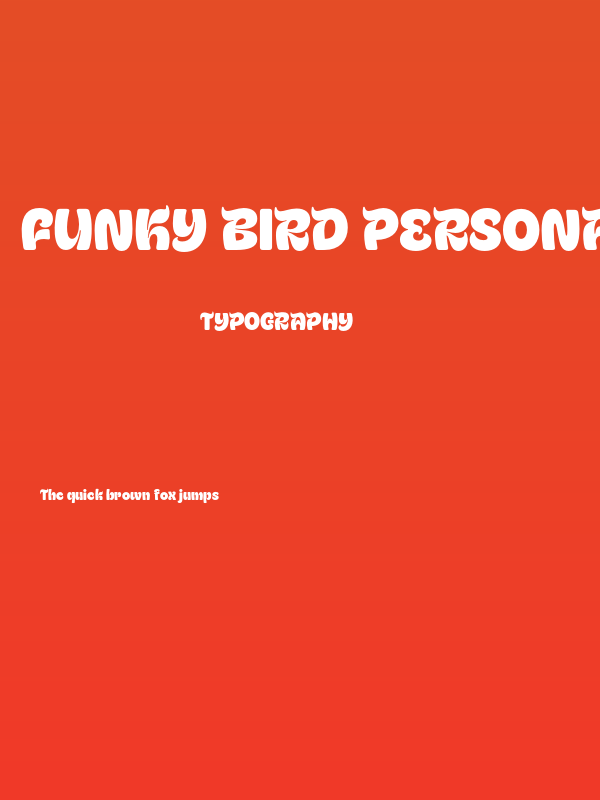 Funky Bird PERSONAL USE Regular Poster