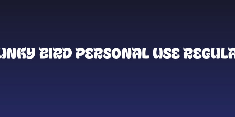 Funky Bird PERSONAL USE Regular Social Header