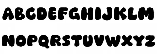 Funky Catch Font UPPERCASE