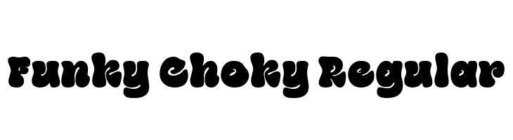 Funky Choky Regular  フリーフォントのダウンロード