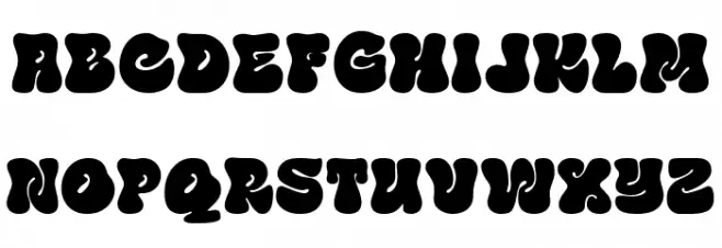 Funky Choky Regular Schriftart Groß