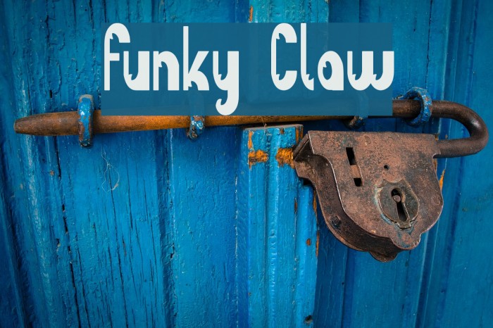 Funky Claw Font examples