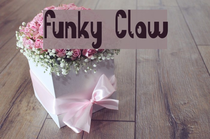 Funky Claw Font examples