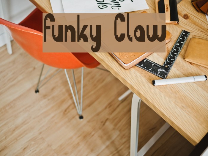 Funky Claw Font examples