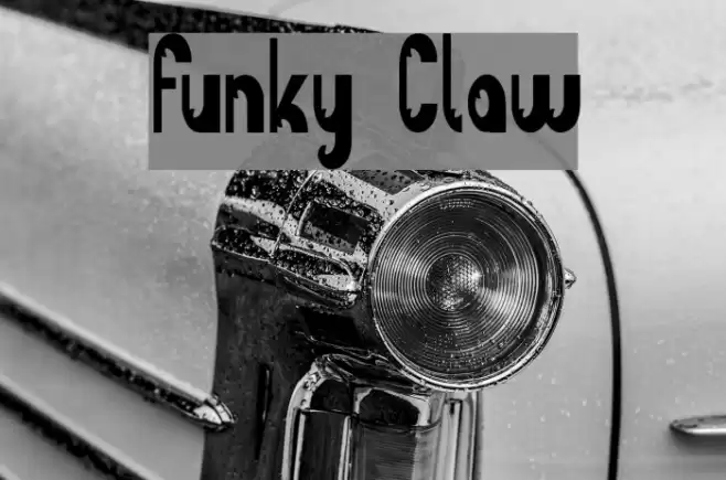 Funky Claw Font examples